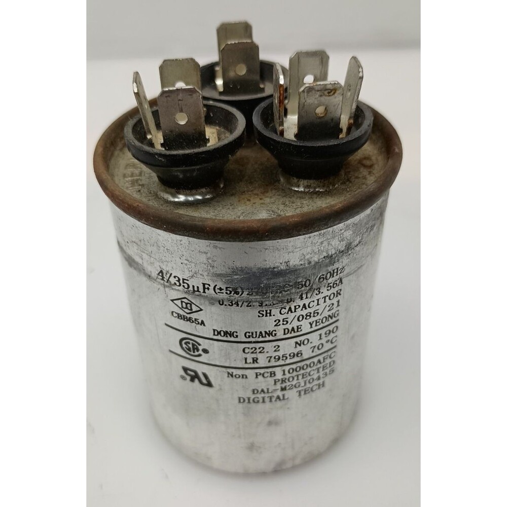 GE 45/35 µF 370V Dual Run Capacitor CBB65A Tested OEM